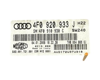 Budíky naftové 4F0920933J Audi A6 C6 4F r.v. 2006 - 3