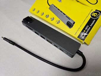 8v1 USB-C huby k připojení PC / Macbook / mobil / tablet - 3