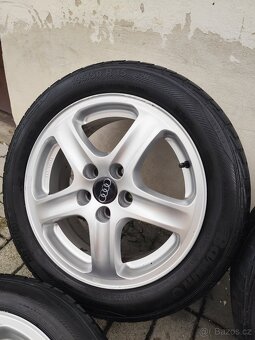 ALU 5x100 r15 ŠKODA + LETNÍ PNEU - 3