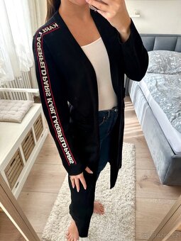 KARL LAGERFELD LUXUSNÍ ČERNÝ SVETR / CARDIGAN - 3
