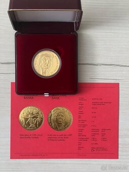 Zlato / zlatá mince 1oz Kněžna Ludmila proof - 3