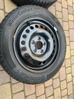 Zimní pneu, 205/55 R16 včetně plechových kol - 3