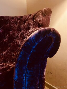 Křeslo ušák s taburetem - 3