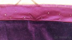 Fialová sukně s perličkami vel 146/152 - 3