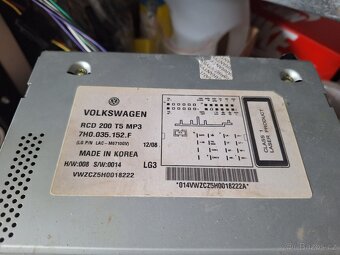 VW RCD200 autoradio - 3