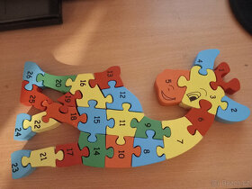 Dřevěná puzzle pro děti - 3