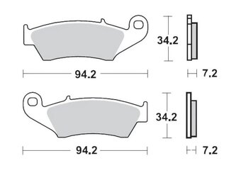 Brzdové platničky predné Honda CR/CRF - 3