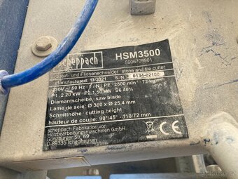 VODNÍ Řezačka na dlažbu a kámen Scheppach HSM 3500 - 3