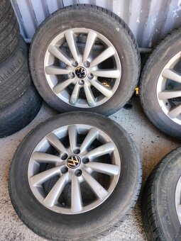 4ks alu disky vw Sharan 5x112 r16 pneu 205/55 r16 6mm - 3