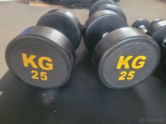Jednoruční činky pogumované 2,5-60kg - 3