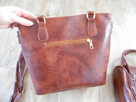 Hnědá kabelka, kabelky, 6 ks, NOVÉ - 3