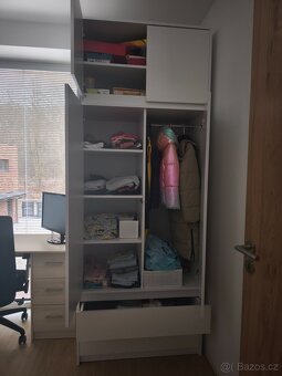 Bílá skříň 90x51x235 cm - 3