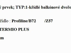Balkónové dveře z profilu Rehau, trojsklo. - 3