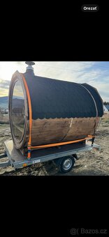 Sudová sauna 2,5 m + ochlazovací sud - 3