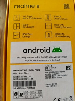 MT Realme 8, 6GB/128GB, 6.4" Super AMOLED, Dual SIM - 3