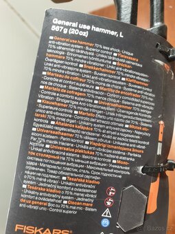 Tesařské kladivo Fiskars L 20oz/13,5" - 1020214 nové Tesařs - 3