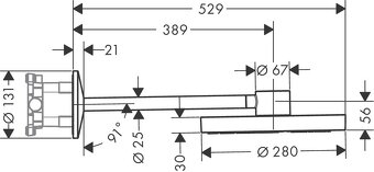 Horní hlavová sprcha Axor 280 2jet - 3