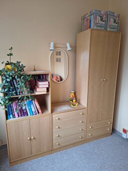 Stěna světle hnědá 4 kusy - 3