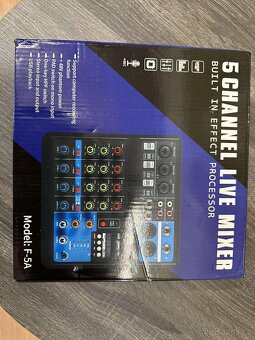Mixážní pult F-5A – 5 kanálů s USB a efekty - 3