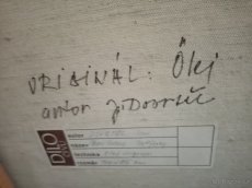 Prodám 3 staré obrazy Praha -oleje plátno, signované Dovrtěl - 3