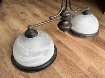 Moderní dvouramenný lustr zánovní - 3