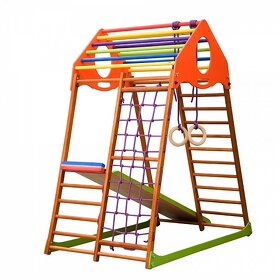 Prolézačka Žebřík Skluzavka Houpačka Dětské hřiště Rocket - 3