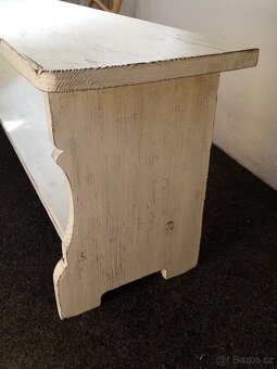 Starožitná selská lavice provence - 3