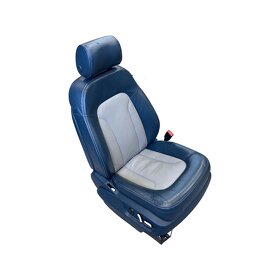 Kompletní sedačky modrá kůže AUDI Q7 4L S-LINE r.v.2011 - 3