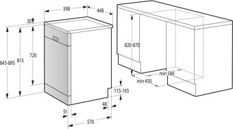 Myčka nádobí Mora SM 535 W bílá - 45 cm - 3
