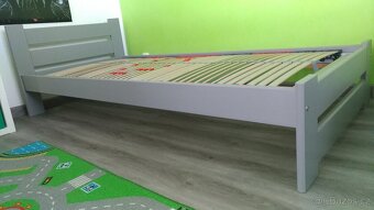Postel 90x200 vč. roštu, BEZ MATRACE - 3