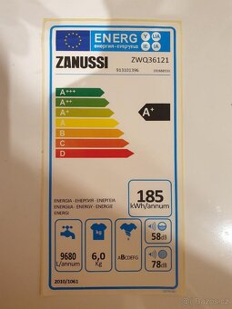 A+ pračka na 6kg Zanussi sDISPLEJEM,1200ot DOPRAVA - 3