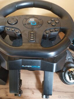 Driving simulátor ruční brzda,volant,pedály, řadící páka - 3