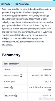 benzínová sekačka husqvarna LV 48V - 3