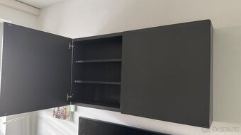 IKEA Besta 2x závěsná skříňka antracit - 3