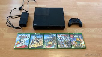 Prodám herní set Xbox One s výběrem TOP her (LEGO, Planet Co - 3
