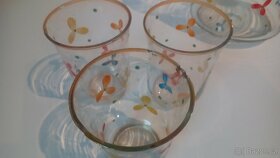 Starý svícen,Secesní Karafa se skleničkami... - 3