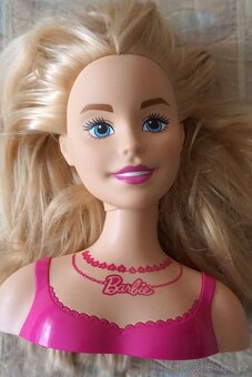 Dětská česací hlava BARBIE výška 21 cm - 3