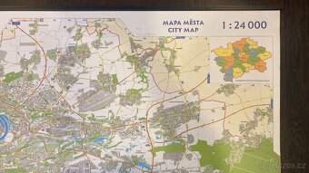 Velká nástěnná mapa Prahy - 3