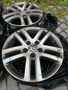 VW ORIGINAL GOLF CADDY TOURAN ŠKODA ALU DISKY 6,5X16 ET50 - 3