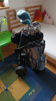 Kompletní golfový set zn.Topflite vč.bagu a vozíku - 3