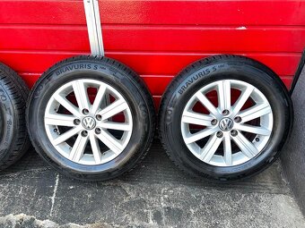 Original ALU kola VW WELLINGTON 15" 6J ET50 letní 195/65/R1 - 3