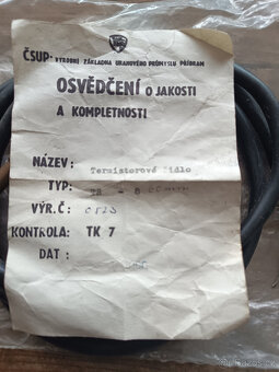 Termistorové čidlo označení TS-8 - 3