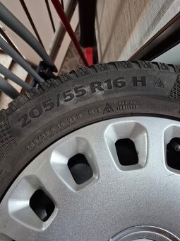 Plechová kola sada s pneu,5x112,ET48,Continental,205/55,R16 - 3