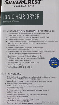 Vysoušeč vlasů s iontovou technologií , 2200w , fén , nový - 3