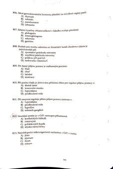 Soubor otázek na Farmaceutickou fakultu Hradec Králové - 3