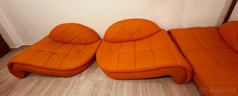 KOŽENKOVÁ SEDACÍ SOUPRAVA 5 KS  - 3