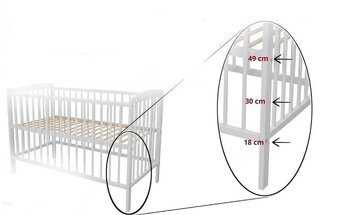 Detska postel 120x60cm vcetne matrace - 3
