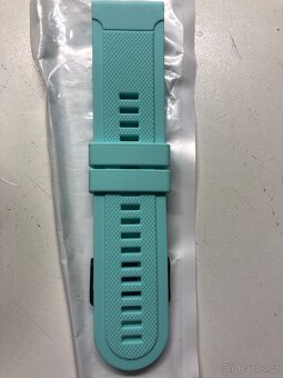 Silikonovy reminek pro hodinky Garmin, 26 mm, světle zelený, - 3