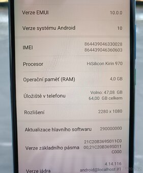 Mobilní telefon Honor 10 / 4GB RAM / 64 GB / Dual SIM / - 3