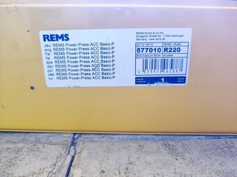 Rems Elektrohydraulický radiální lis 577010R220 + 7 čelistí - 3